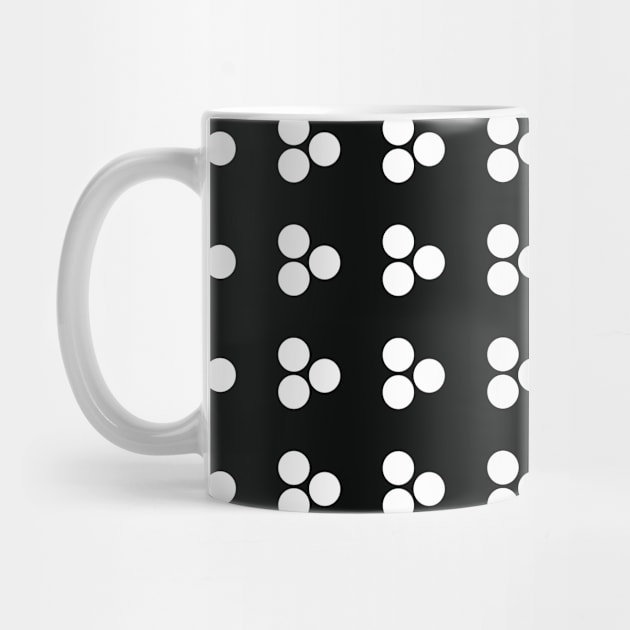 Black and White Polka Dots Seamless Pattern 013#002 by jeeneecraftz